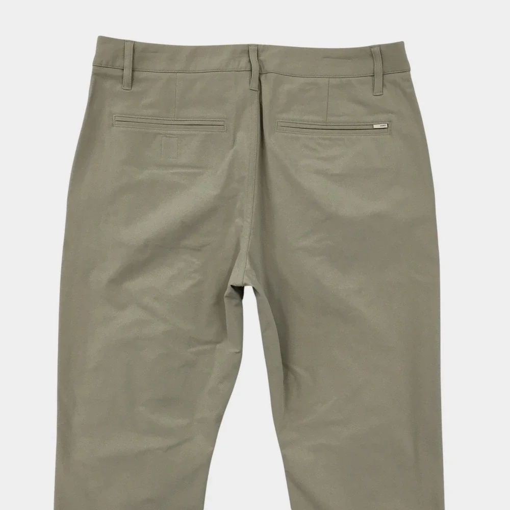 Vuori Meta Pants Mens 31 Khaki Tan Technical Performance Tapered Chino Trouser